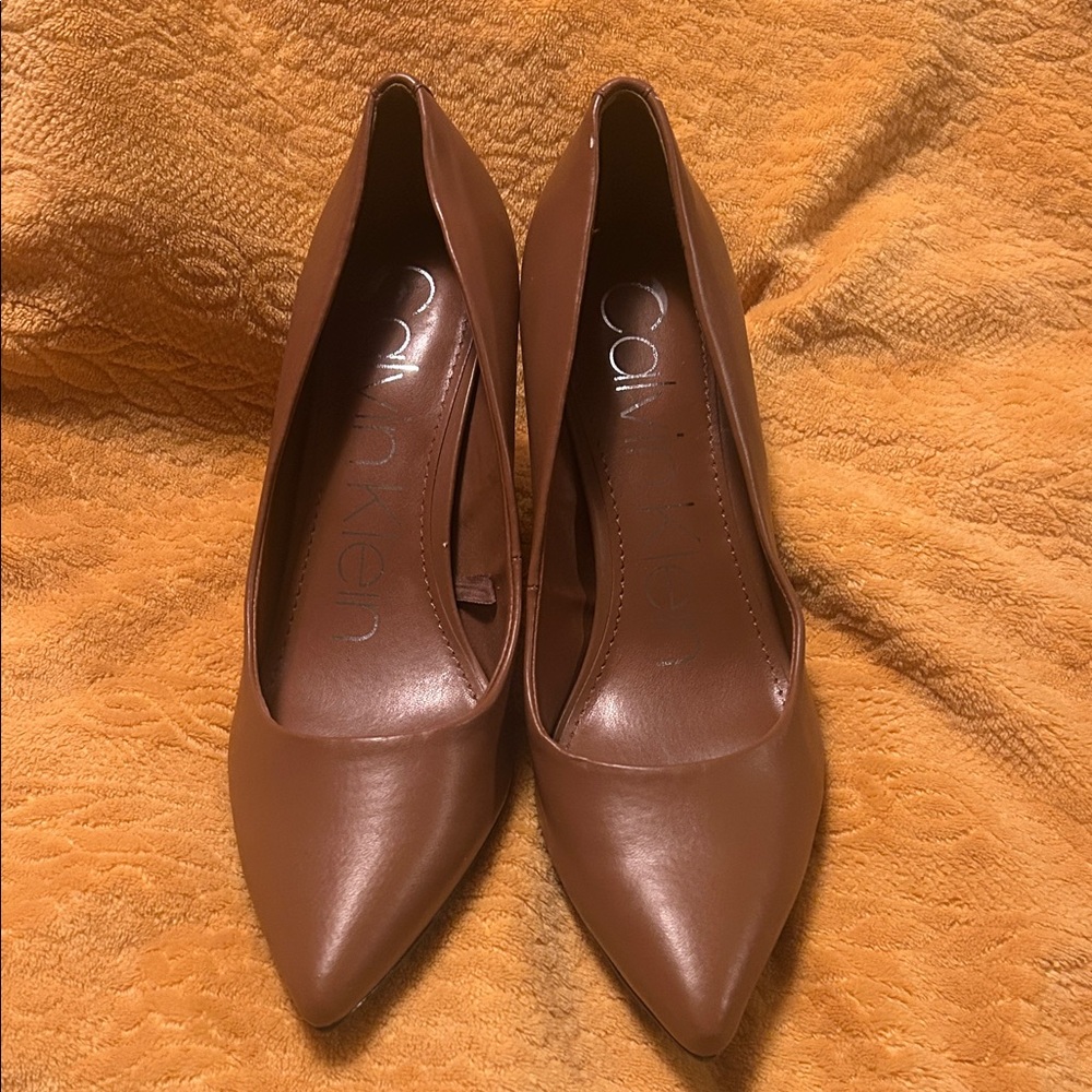 Calvin Klein Women's Tan Heels